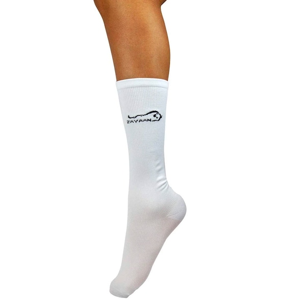 Zayaan Health Classic Compression Socks, White, PR BLZH-CSSP-V-3W - main